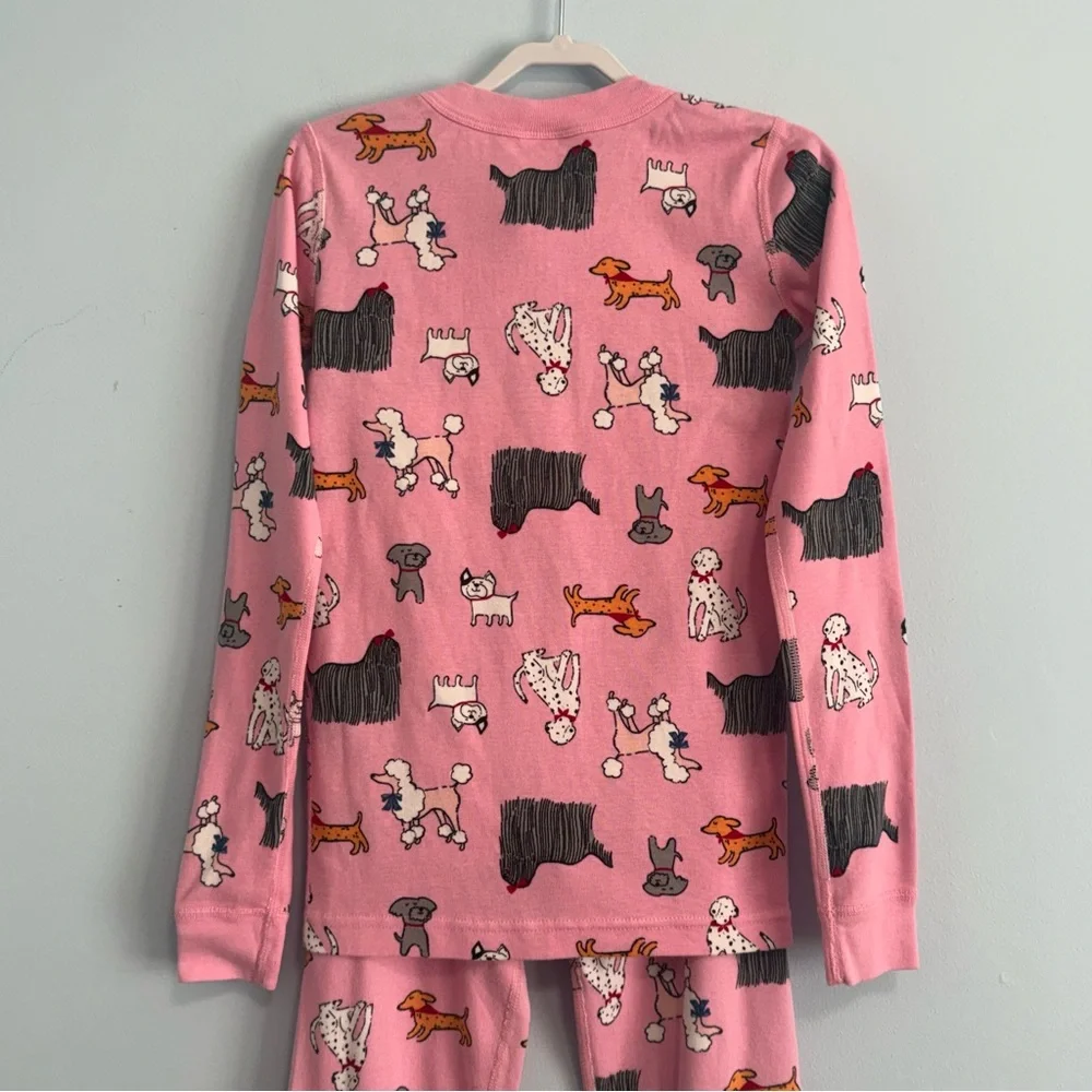 Hanna Andersson Girls Pajamas Set Size 10(140‎ cm) Dogs Print Pink